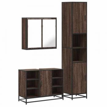 4 Piece Industrial Style Bathroom Furniture Set