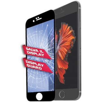Schermo Protettivo Vetro Celly per iPhone 6/6S Plus, Antimacchia e Resistente ai Graffi, Colore Nero