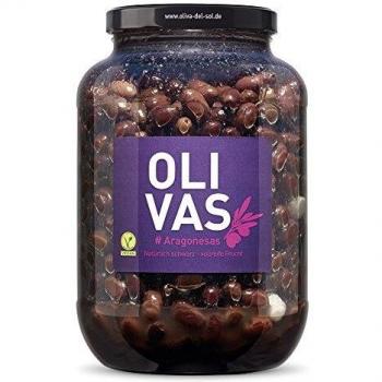 Naturschwarze Oliven – König der Geschmackswelt, 2 500 g Gallone