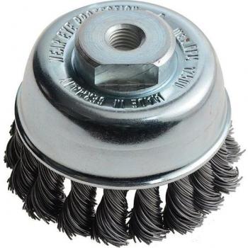 Lessmann Topfbürste mit M14 Gewinde 65mm 0,50mm Draht