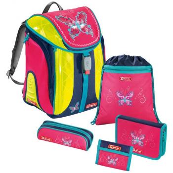 Butterfly Dancer Flexline DIN Schulranzen‑Koffer 5‑Pack