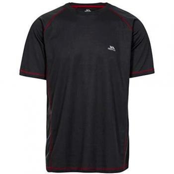 T‑Shirt Trespass Albert Manche Courte Déshydratation Rapide Homme Noir