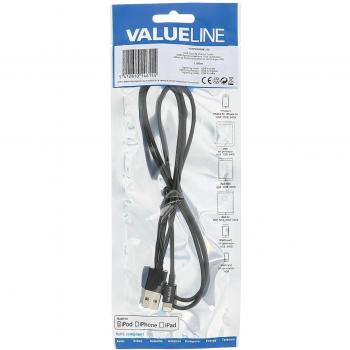 Cable USB de carga y sincronización Valueline, 1.00 m, negro