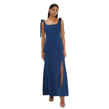 Oasis Satin Tie Shoulder Midi Dress