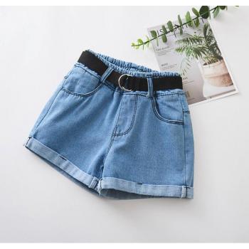 Summer Wash Denim Shorts for Girls