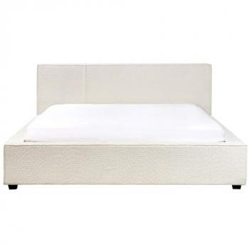 Mirande King Size Boucle Bed Frame with Wingback Headboard
