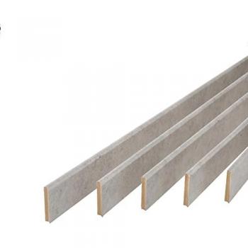 Pack 5 Plinthes MDF Gris G3 2200 mm × 68 mm × 9 mm