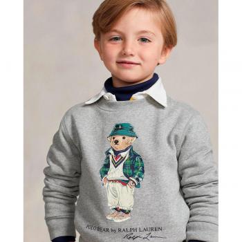Felpa cotone bambino Ralph Lauren grigia