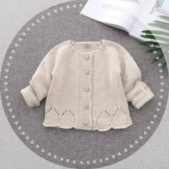 Chaqueta de Punto Largo para Niñas