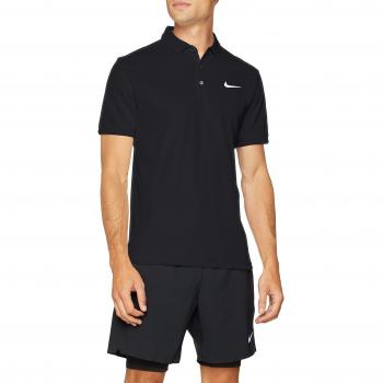 NIKE Herren Polo-Shirt Dri-FIT, Schwarz
