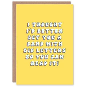 Grandma’s Fun Lettered Birthday Card