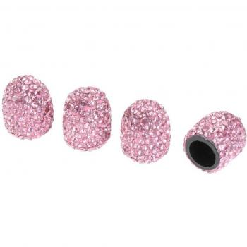 Pneu décoratif : bouchons de valve en argile et cristal brillant – 4 pièces