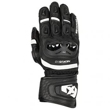 XL Oxford Nexus Leather Riding Gloves Black & White