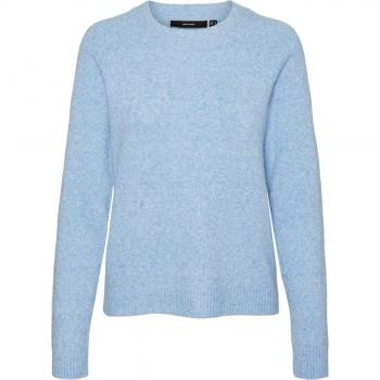 Pull femme Vero Moda Doffy bleu jaspe col rond XS