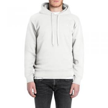Offwhite Hoodie für Herren mit Rippdetails