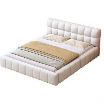 Komfortables Polsterbett 140x200cm Beige