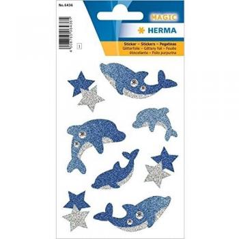 Stickers Dauphins Glitter Herma 6436