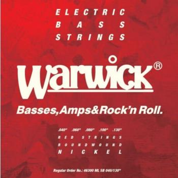 Red Label Warwick 46300 – Cordes de basse moyenne-légère, calibre 0,040 à 0,130