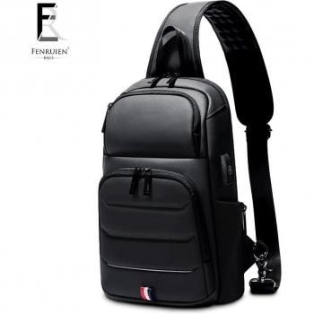 Bolsa Cruzada Impermeable FRN para Hombre con USB