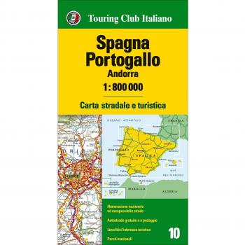 Spagna, Portogallo, Andorra 1:800.000. Carta stradale e turistica. Ediz. multilingue