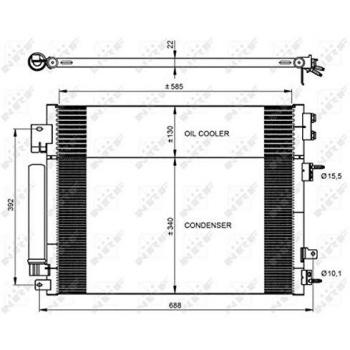 Condensador de Aire Acondicionado NRF 350088
