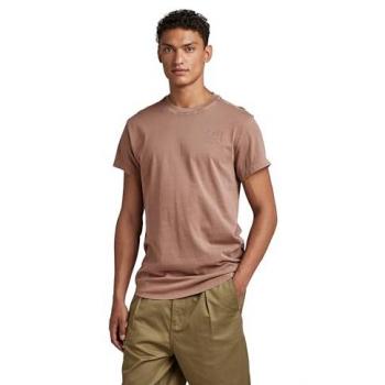 G‑Star Raw Mens Shirt Lash Badges Corte Libre con Arte en Pecho y Espalda
