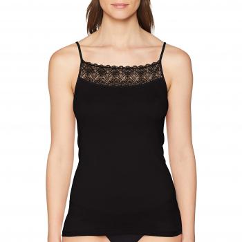 Palmers Damen Grace Hemdchen Unterhemd, Schwarz (Schwarz 900), 36