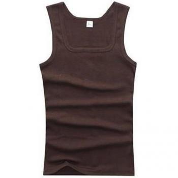 XXL Men's Solid Color Sleeveless Shirt