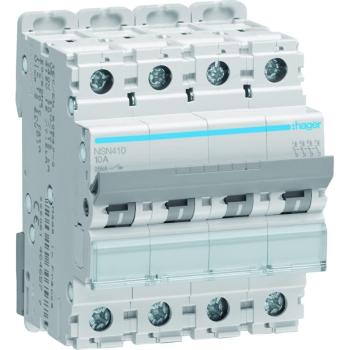 Disjoncteur multi Hager 4P 25kA D-10A