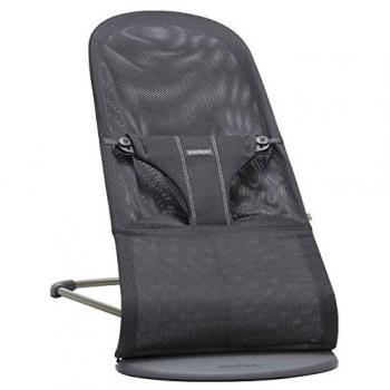 Sdraietta per Bambini Bliss di Babybjörn con Struttura Grigia e Rivestimento in Mesh Antracite