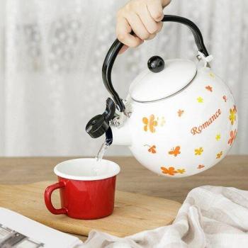 2L Portable Enamel Kettle for Home Use