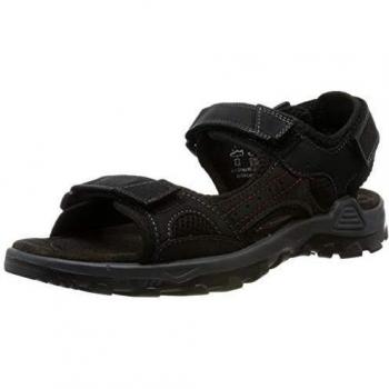 ARA Ericsen 1135101, Sandali con Chiusura a T Uomo, Nero (Black 31)