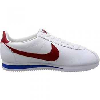 Nike Herren Classic Cortez Leder Laufschuhe, Weiß, 46 EU