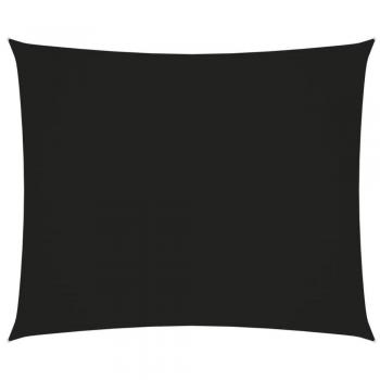 Voile de parasol en tissu oxford noir 3,5x4,5 m