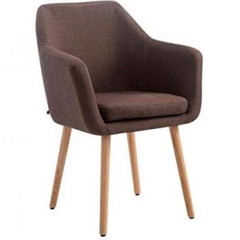 Chaise Rembourrée Ulysse en Tissu Nature