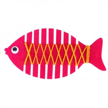 Twining Fish DIY Non-Woven Children's Craft