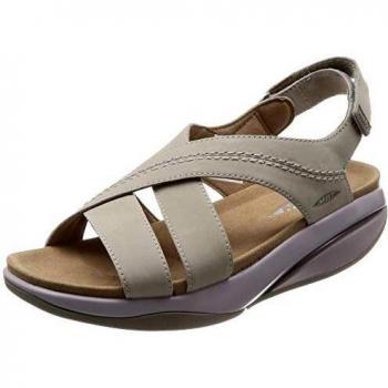 MBT Habari Damen‑Schlupfsandale – Taupe Beige, 37 (EU)