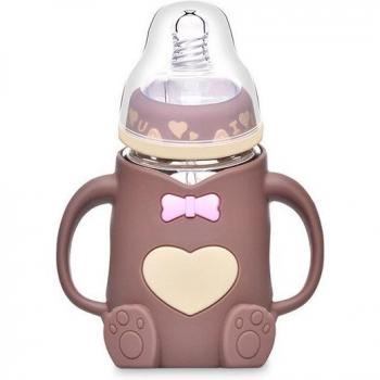 240ml 2-in-1 Baby Glass Milk Bottle