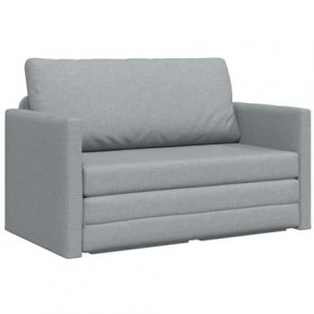 Modular Sofá-Cama Gris Suave 124x71x78 cm
