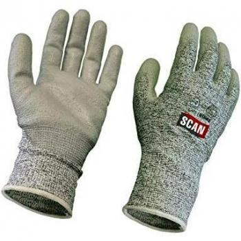Grey PU Coated Cut 5 Gloves