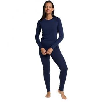 Talus Damen Unterwäsche-Set Marineblau: Top + Hose, elastisch und wasserabweisend