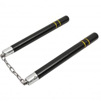 Holz-Nunchaku mit Metallkette