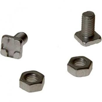 ALM GH004 Aluminium Square Head Bolts and Nuts Pack of 20