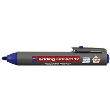 Edding Whiteboardmarker edding retract 12 nachfüllbar 1,5-3mm blau