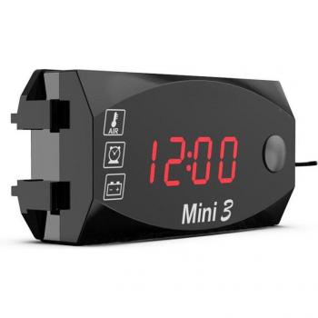 Motorcycle Digital Clock with Thermometer and Voltmeter