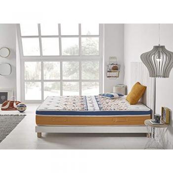 Matelas 90x200 Viscoélastique Luxe Sport Tech 20cm +/-2 avec Mémoire de Forme 3cm