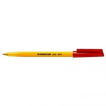 0 Stück Staedtler Kugelschreiber Stick 430 F, 0,3 mm, rot