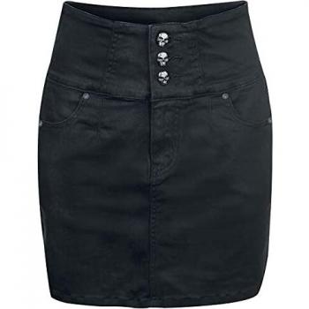 Miss Nothing Black Skirt for Women by Rock Rebel