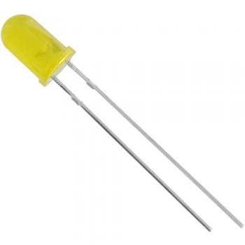 Diodo LED 5 mm Giallo 2500 mcd 50° 20 mA 2.1 V