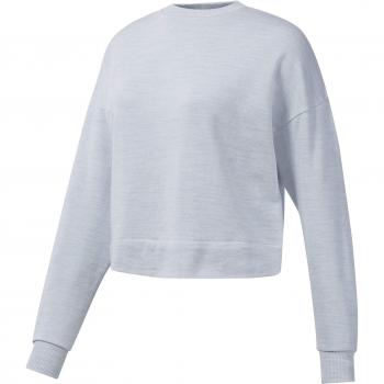 Reebok Damen Sweatshirt, Marble Crew, weiß, M
